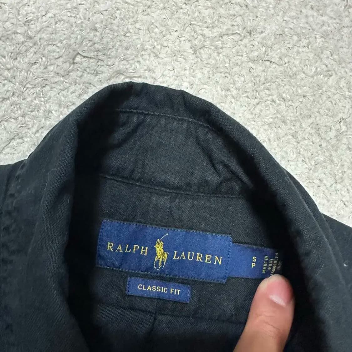 폴로 옥스포드 셔츠 블랙 s 상품이미지3