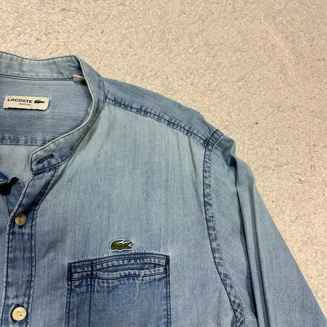 라코스테 데님 셔츠 XL 상품이미지2