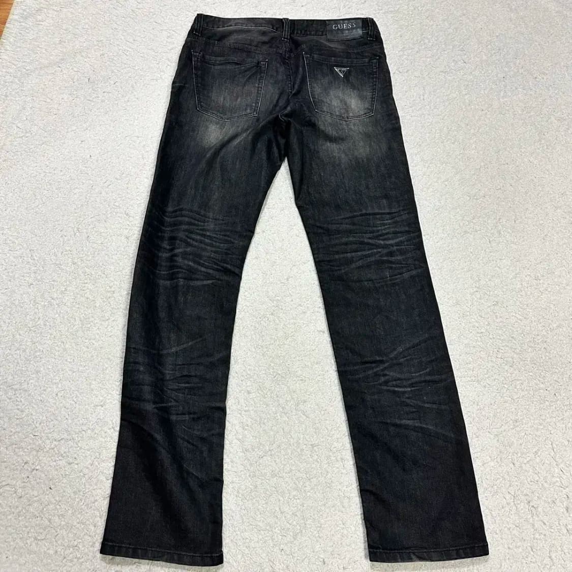 게스 청바지 흑청 데님 팬츠 33인치 상품이미지5