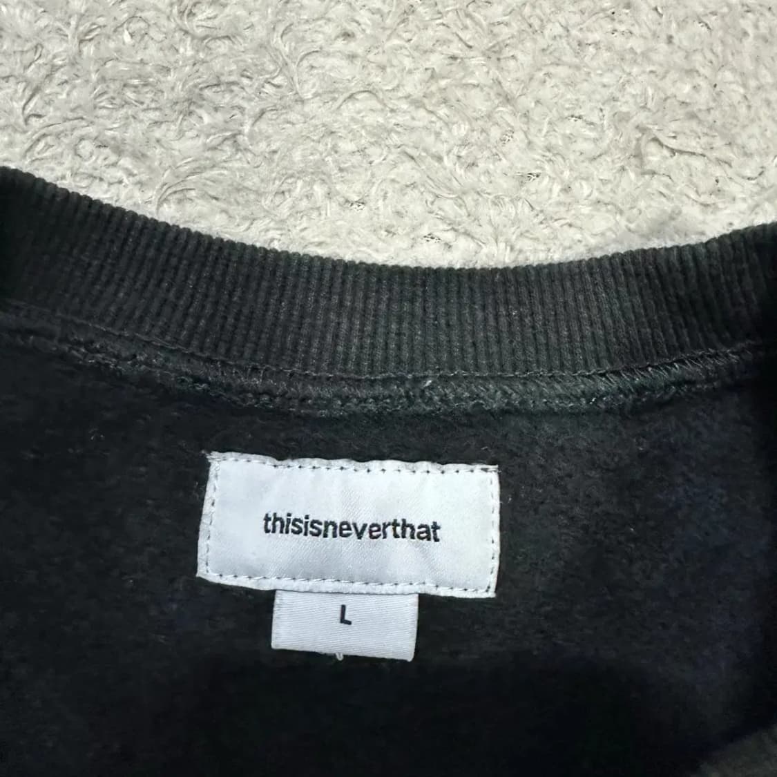 디스이즈네버댓 맨투맨 기모 L 상품이미지3