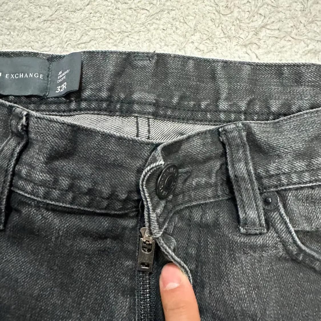 알마니익스체인지 청바지 흑청 데님 팬츠 32인치 상품이미지2
