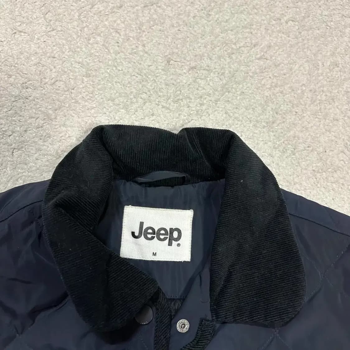 지프 퀼팅 자켓 네이비 상품이미지3