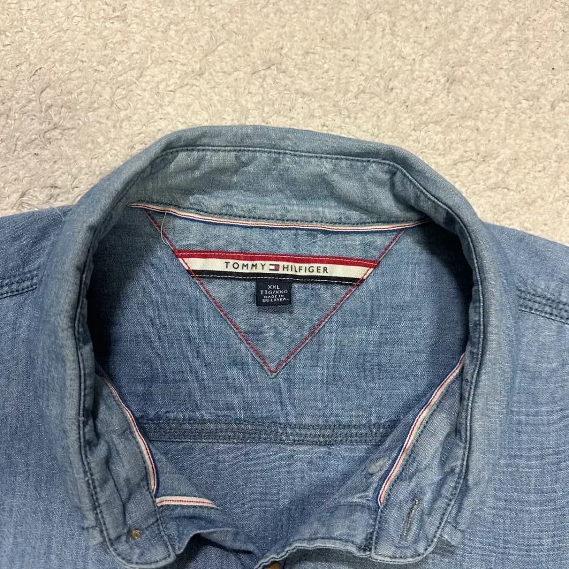 타미힐피거 데님 셔츠 xxl 상품이미지3