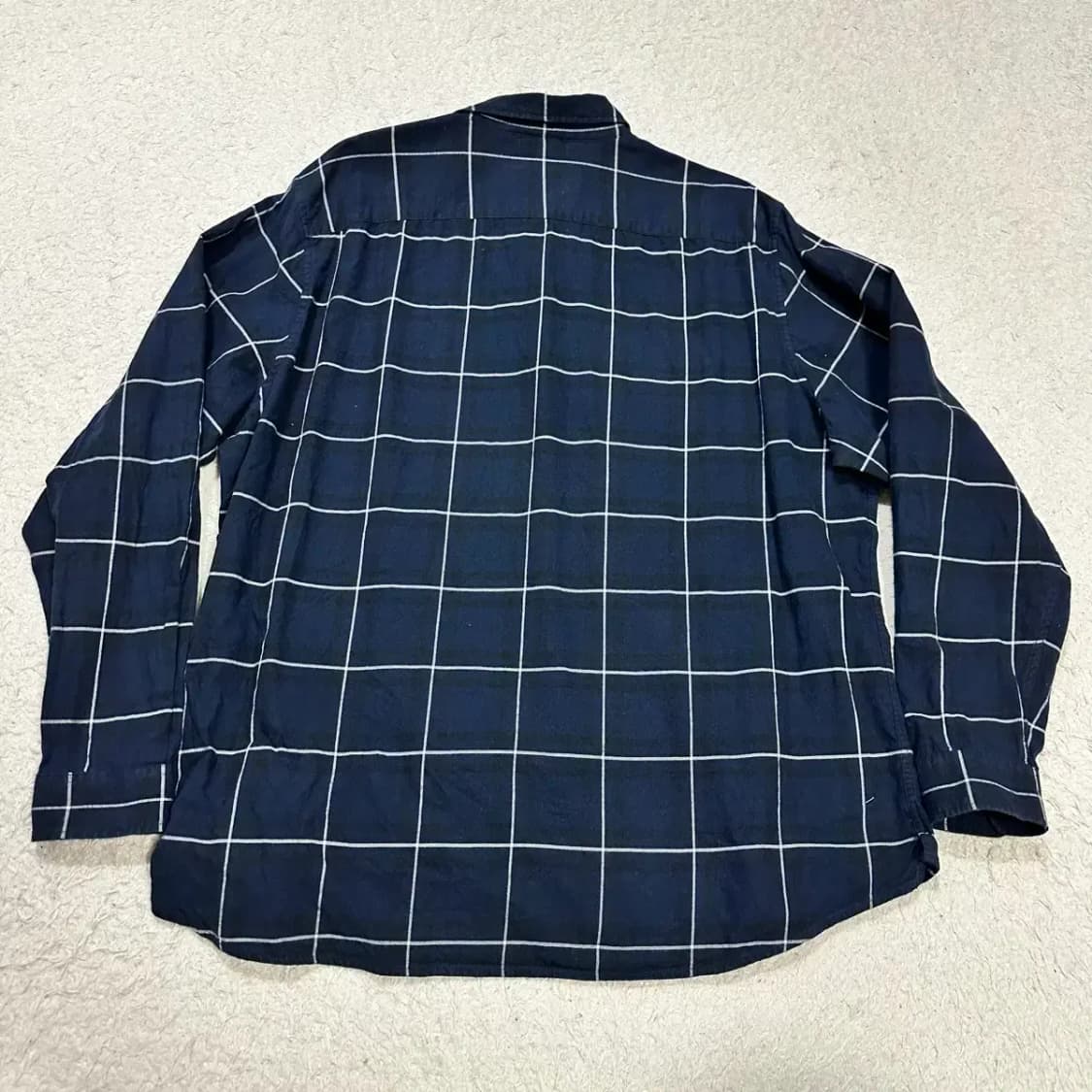 라코스테 셔츠 체크 네이비 XL 110 상품이미지5