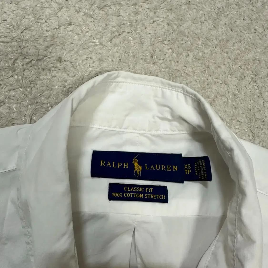 폴로 셔츠 화이트 xs 상품이미지3