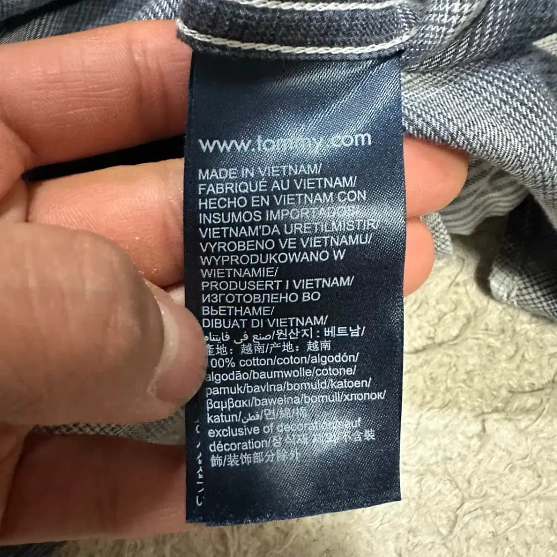 타미힐피거 셔츠 체크 XL 상품이미지4