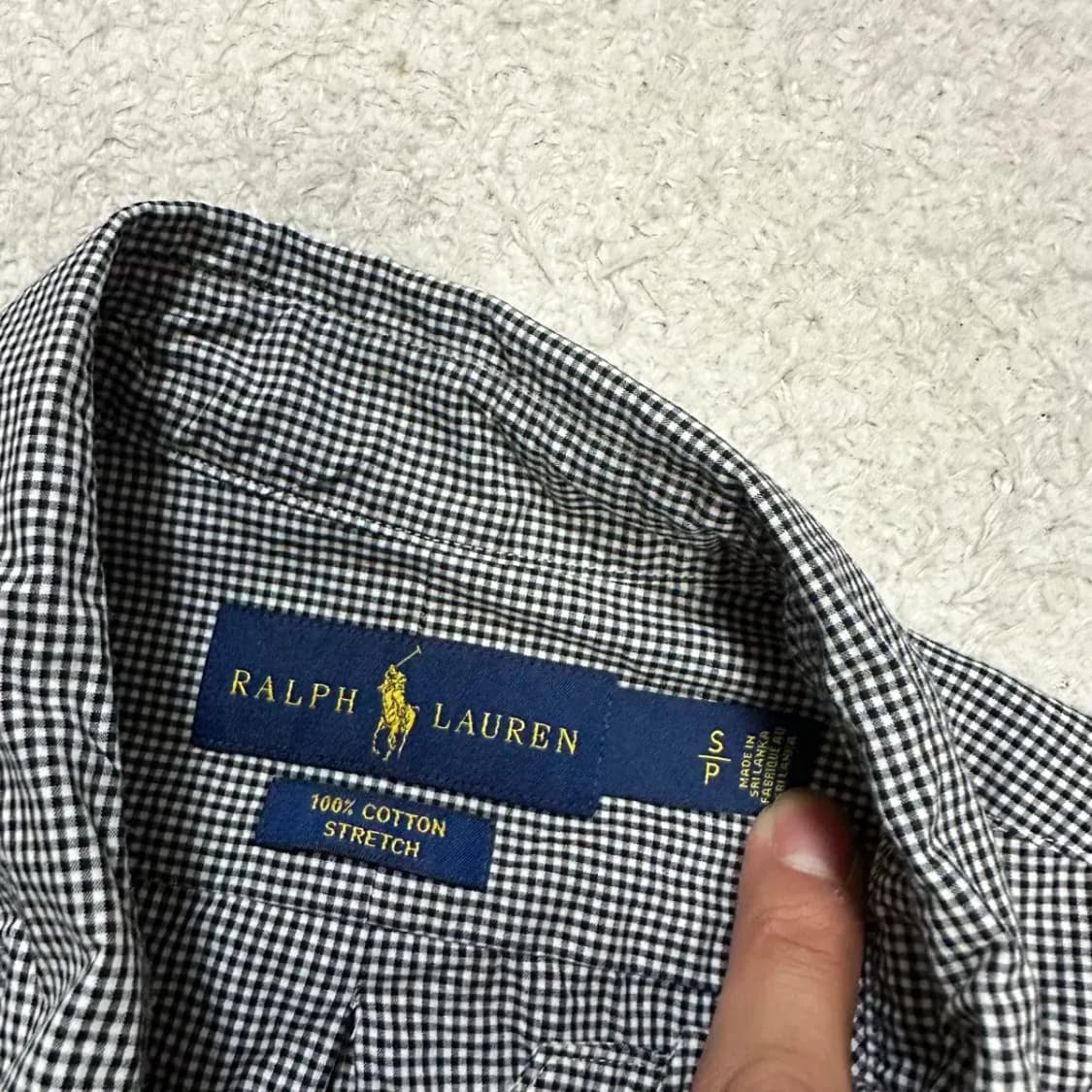 폴로 셔츠 체크 s 상품이미지3