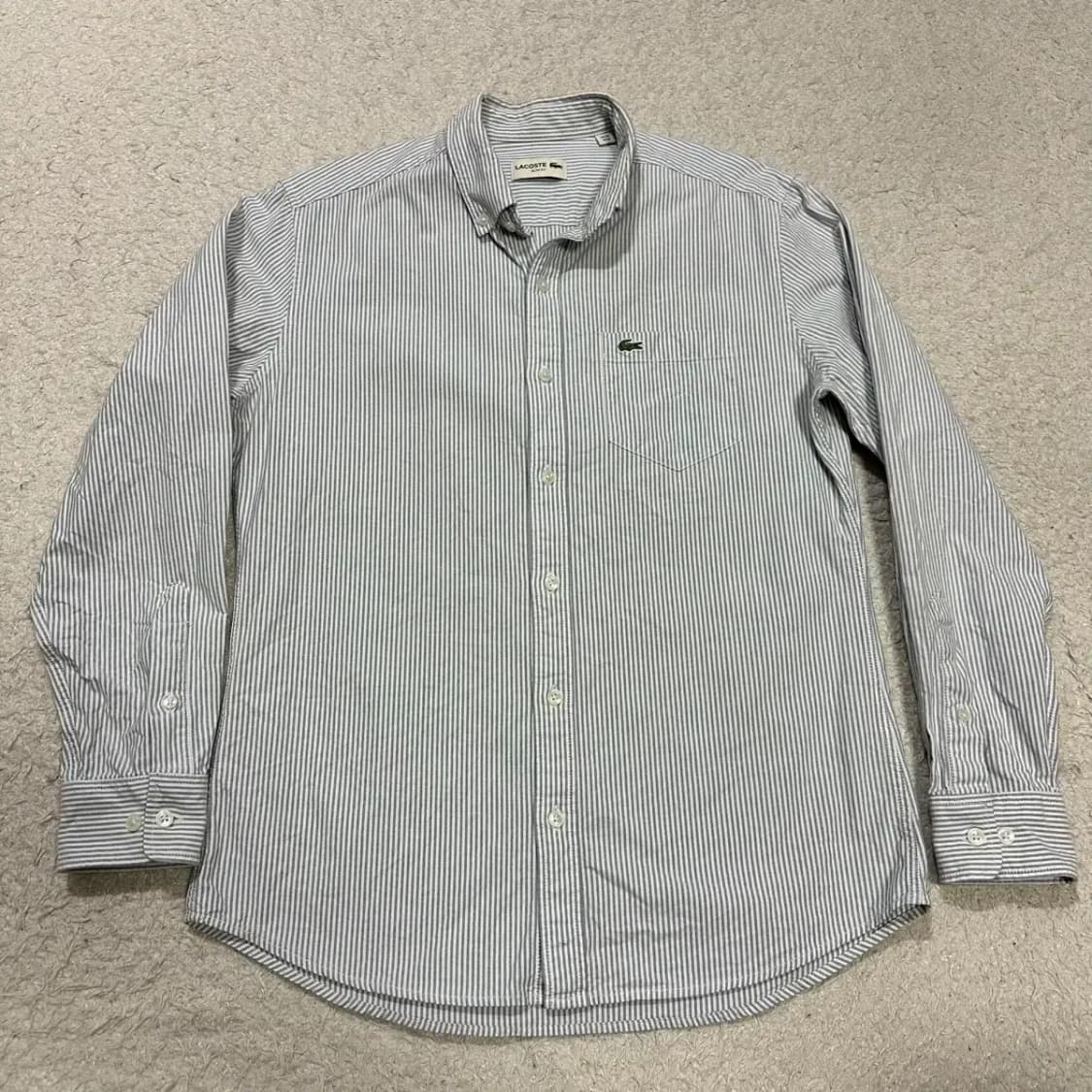 라코스테 셔츠 스트라이프 슬림핏 m 100 상품이미지1