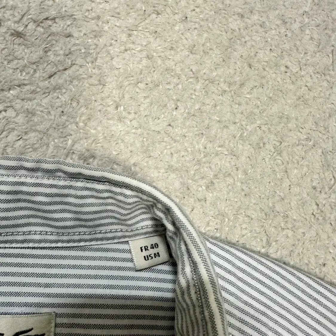 라코스테 셔츠 스트라이프 슬림핏 m 100 상품이미지3