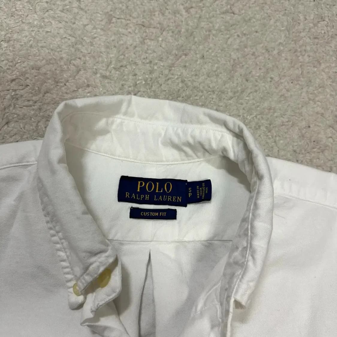 폴로 반팔 셔츠 화이트 s 상품이미지3