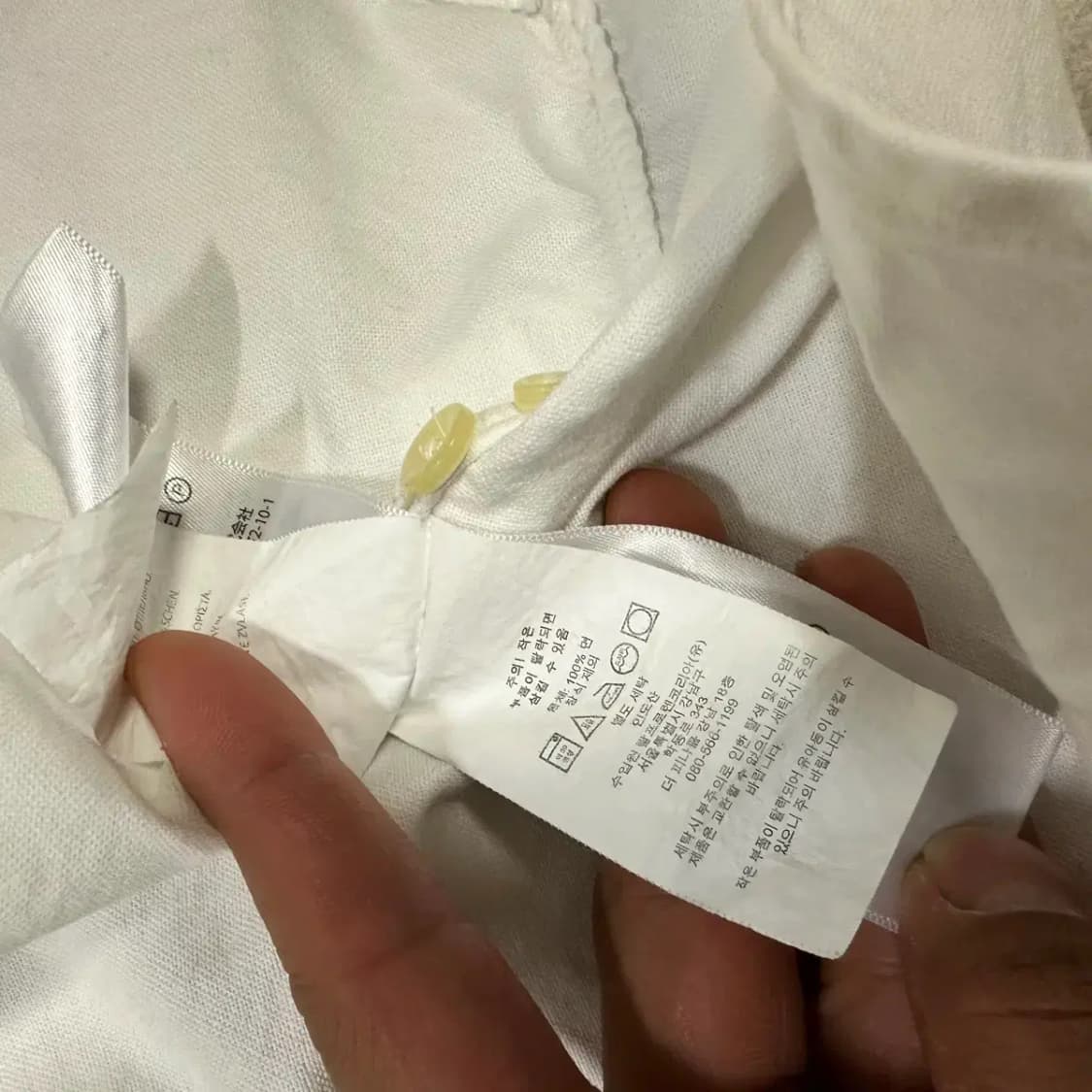 폴로 반팔 셔츠 화이트 s 상품이미지5