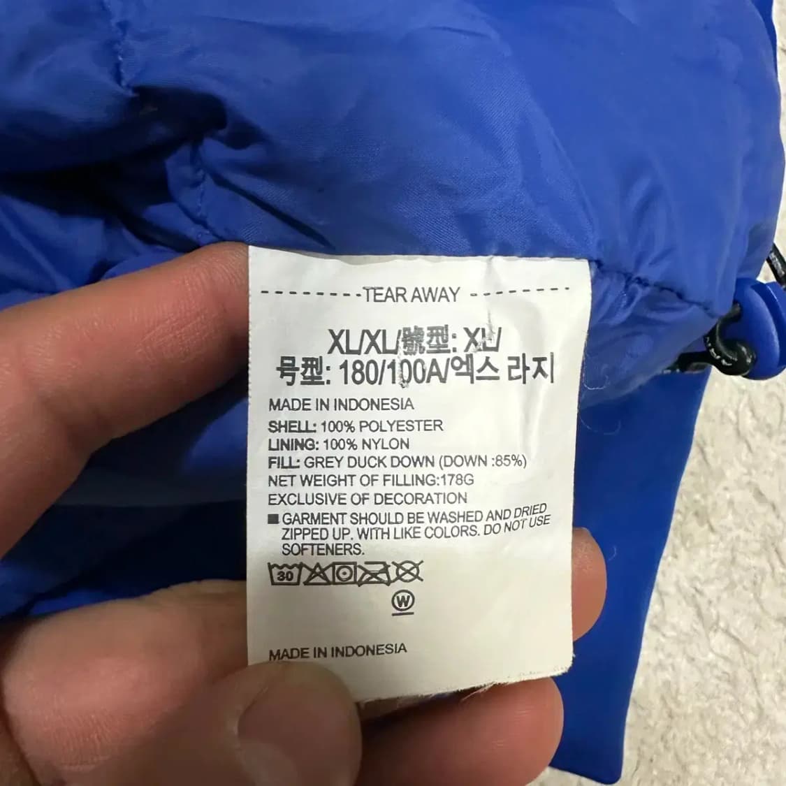 언더아머 패딩 블루 xl 상품이미지4