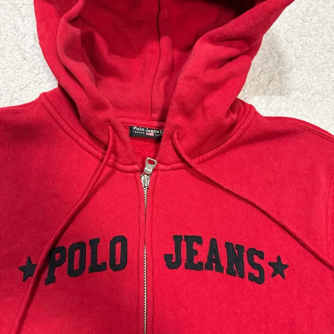 폴로 진스 후드집업 기모 여성 m 상품이미지2