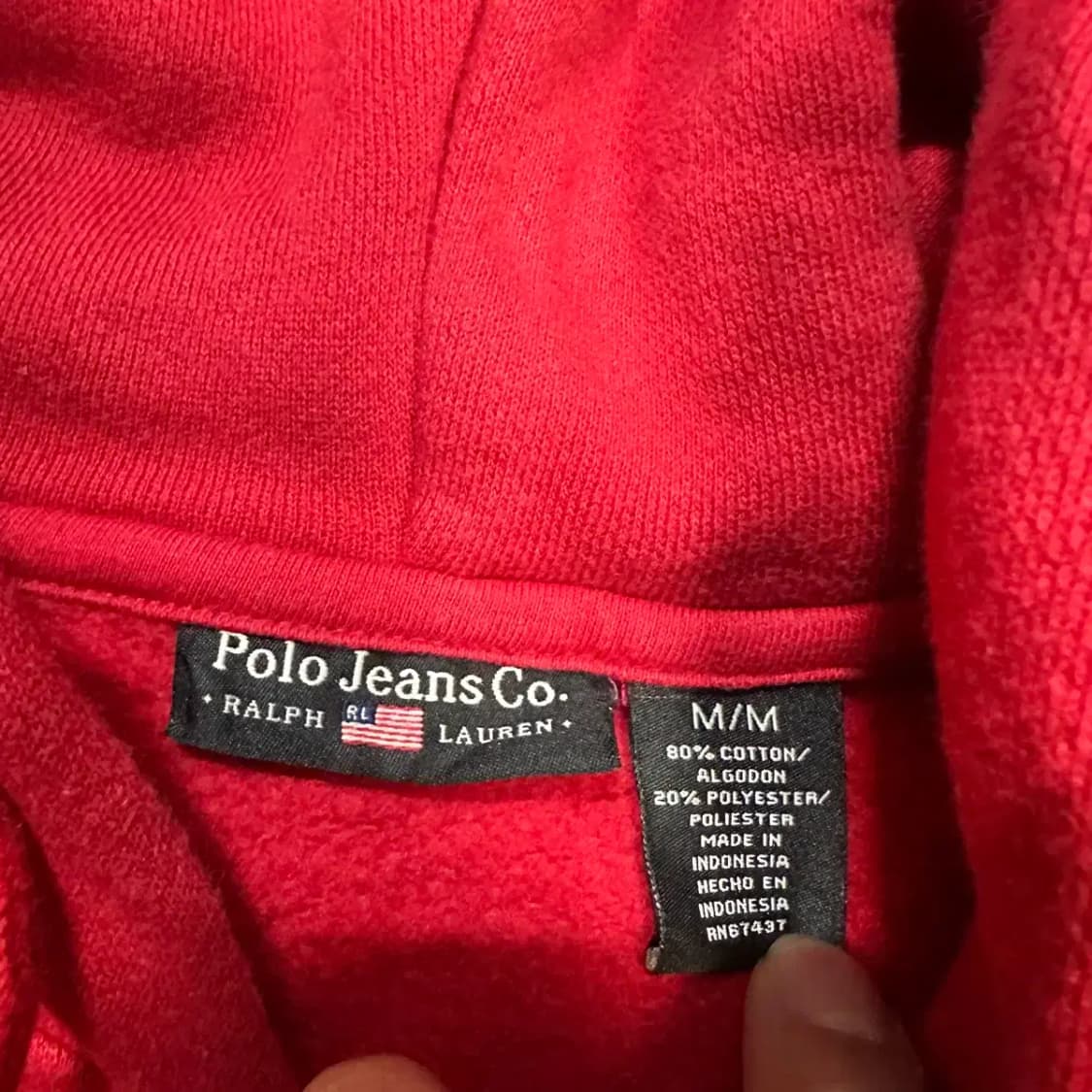 폴로 진스 후드집업 기모 여성 m 상품이미지3