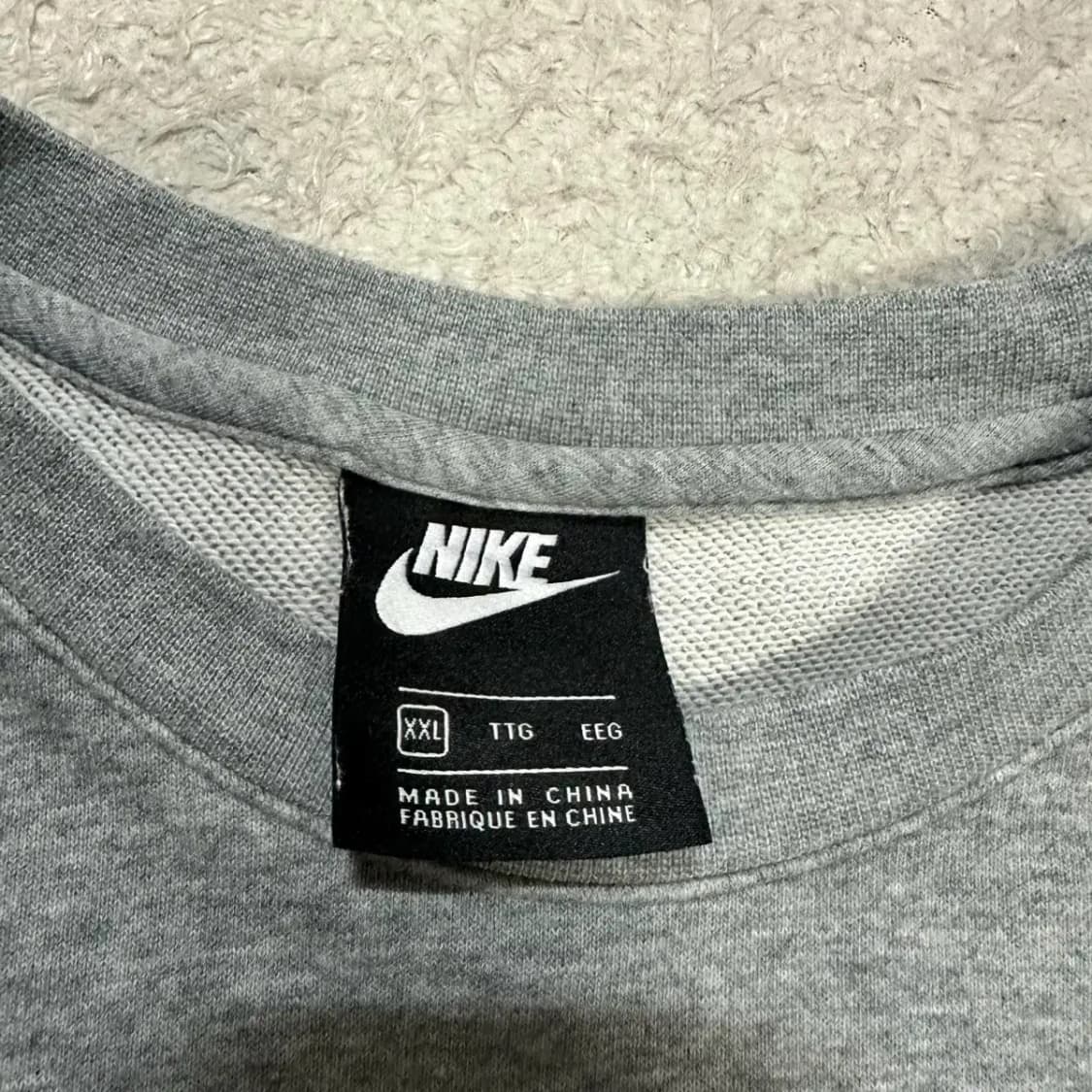 나이키 맨투맨 그레이 xxl 110 상품이미지3