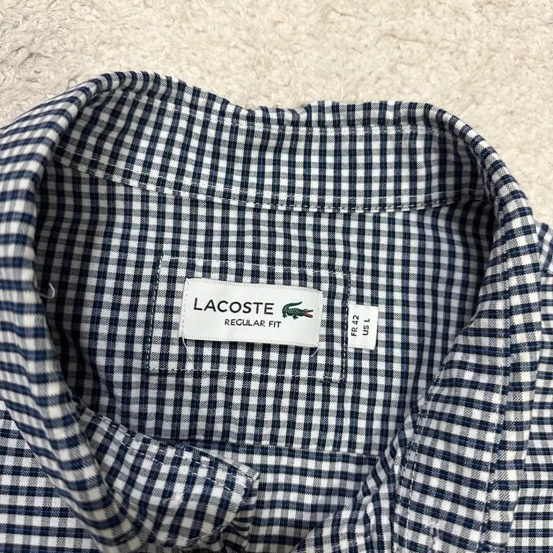 라코스테 셔츠 체크 105 상품이미지3