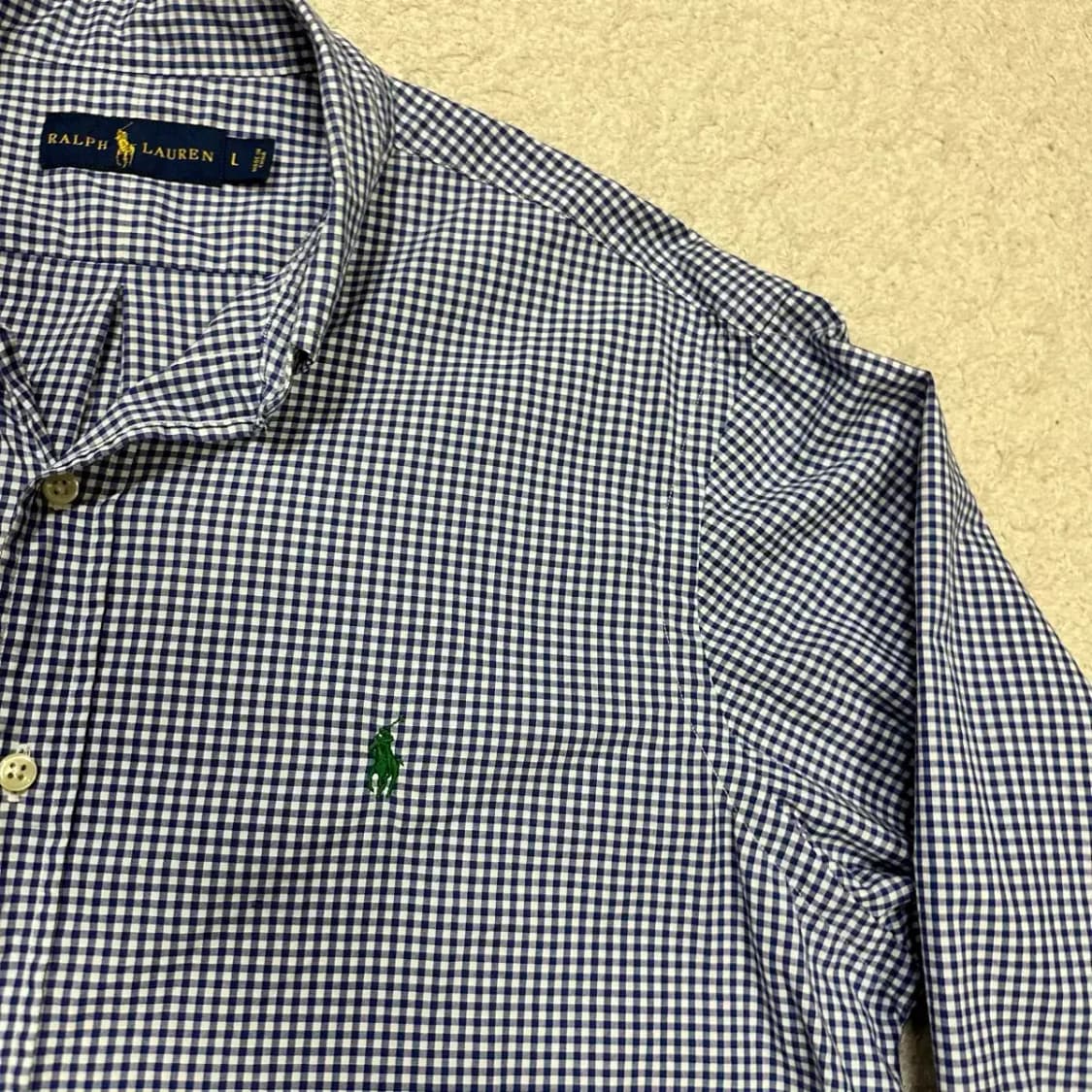 폴로 셔츠 체크 L 상품이미지2