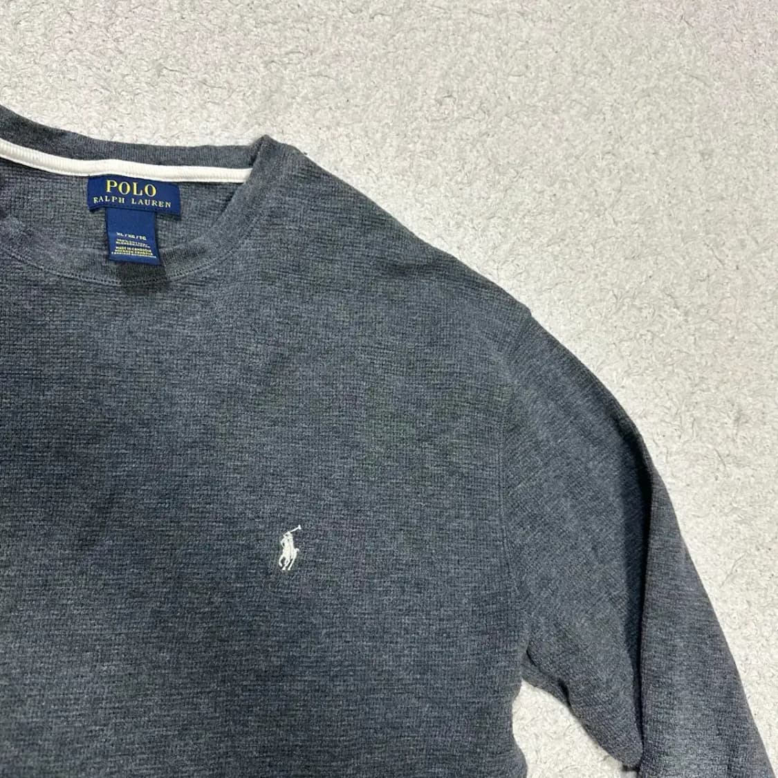 폴로 긴팔티 와플티 XL 상품이미지3