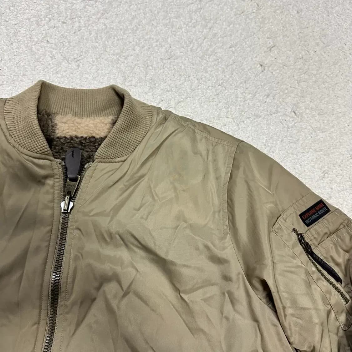 지프 양면 후리스 집업 점퍼 s 90 상품이미지2