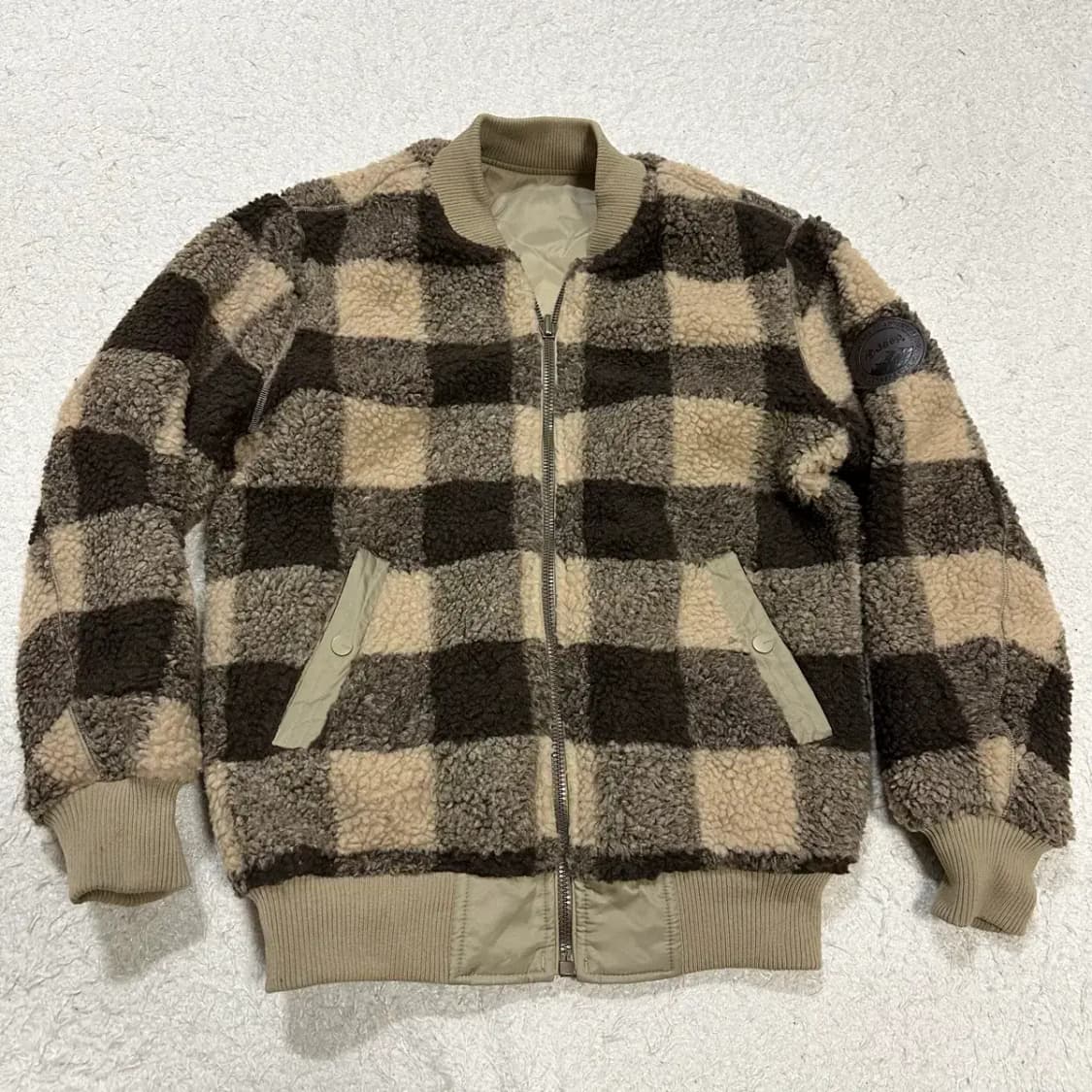 지프 양면 후리스 집업 점퍼 s 90 상품이미지4