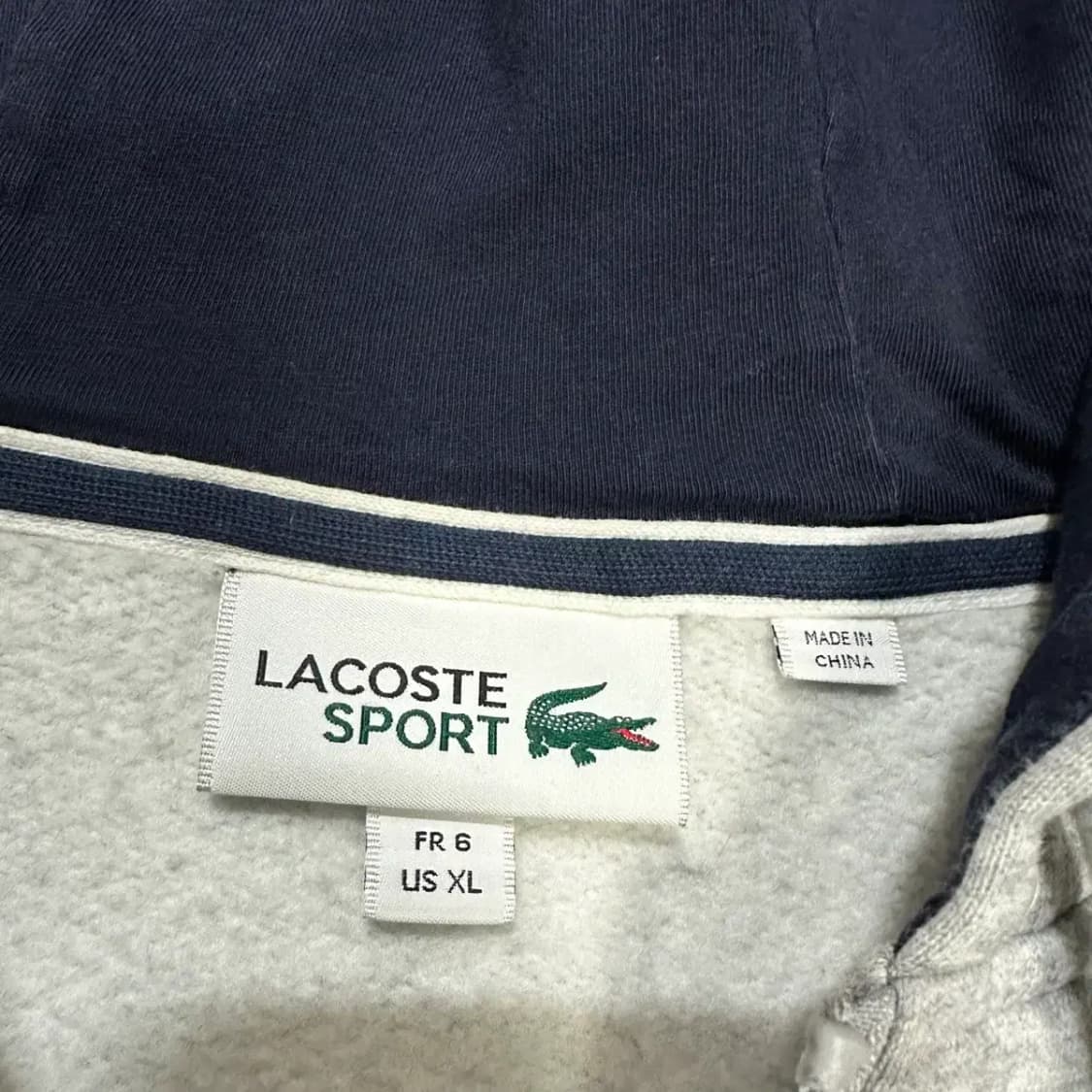 라코스테 후드집업 기모 XL 상품이미지3