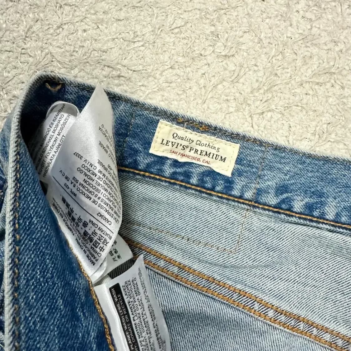 리바이스 501 청바지 데님 팬츠 32인치 상품이미지3