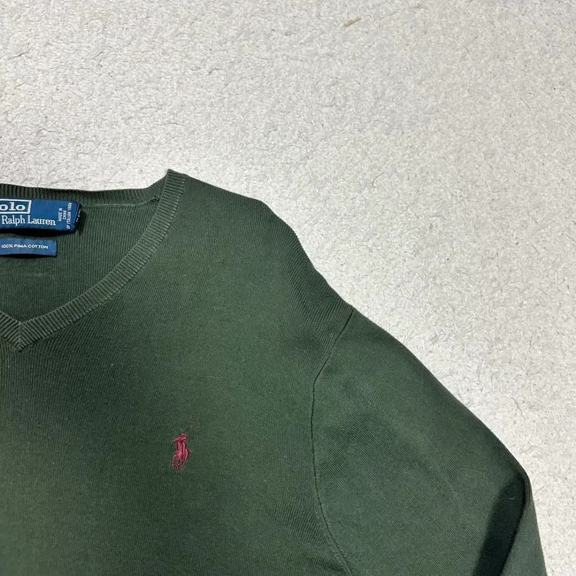 폴로 니트 브이넥 L 상품이미지2