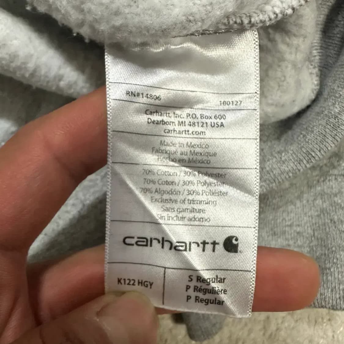 칼하트 후드집업 기모 s 상품이미지4