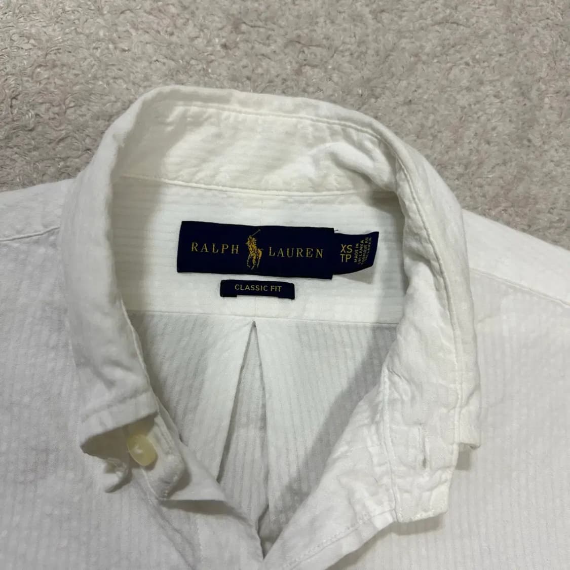 폴로 셔츠 화이트 xs 상품이미지3