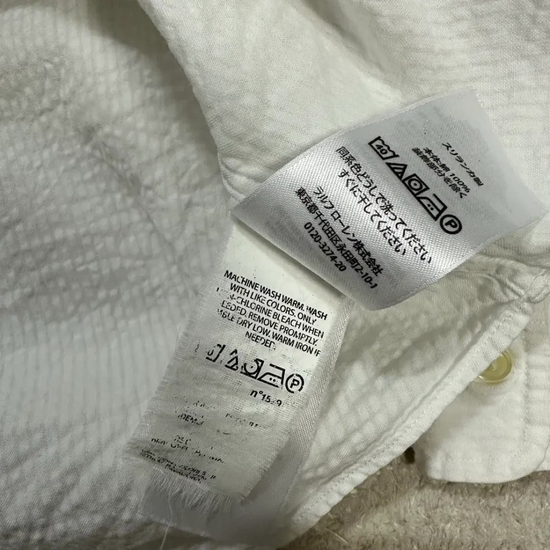 폴로 셔츠 화이트 xs 상품이미지4