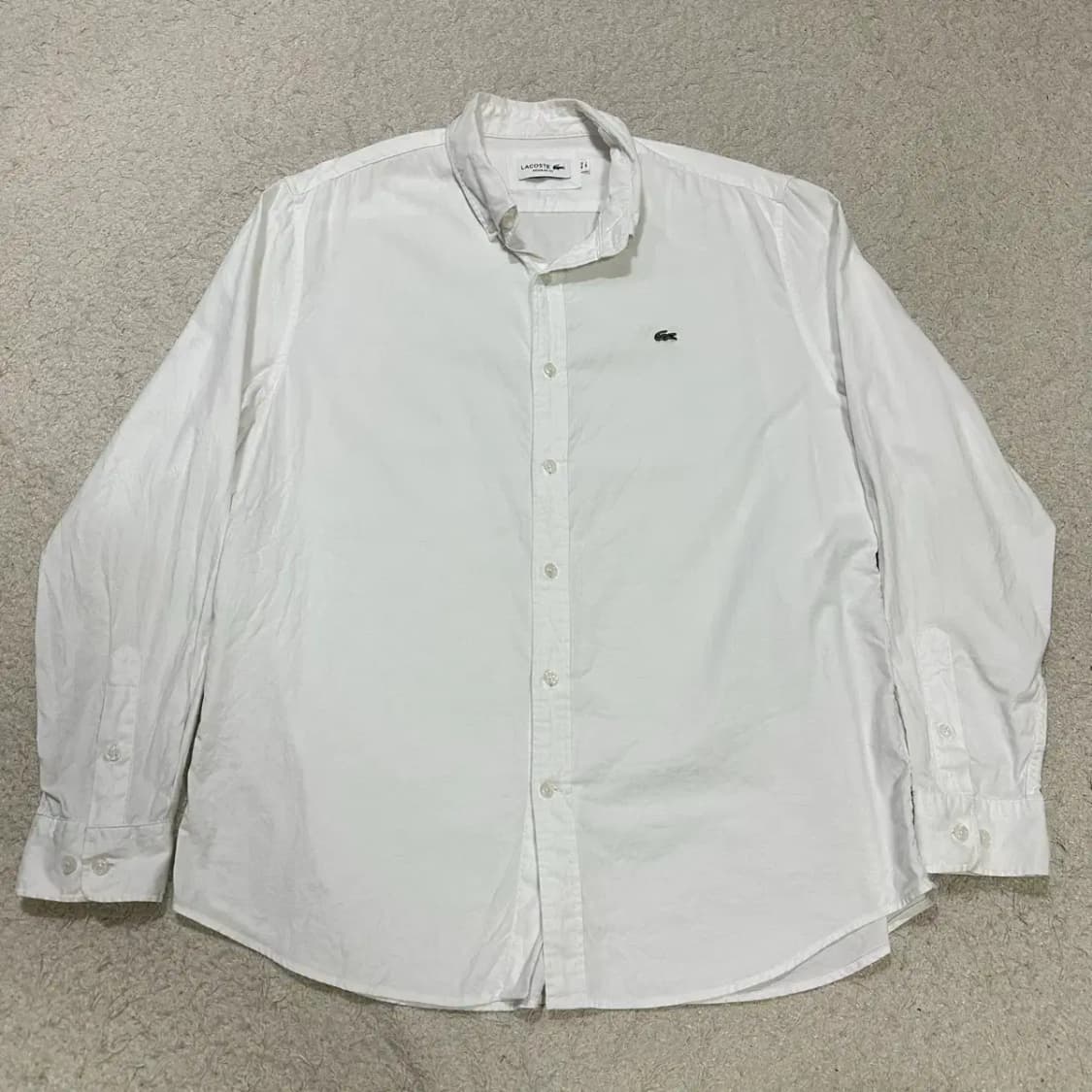 라코스테 셔츠 화이트 L 105 상품이미지1