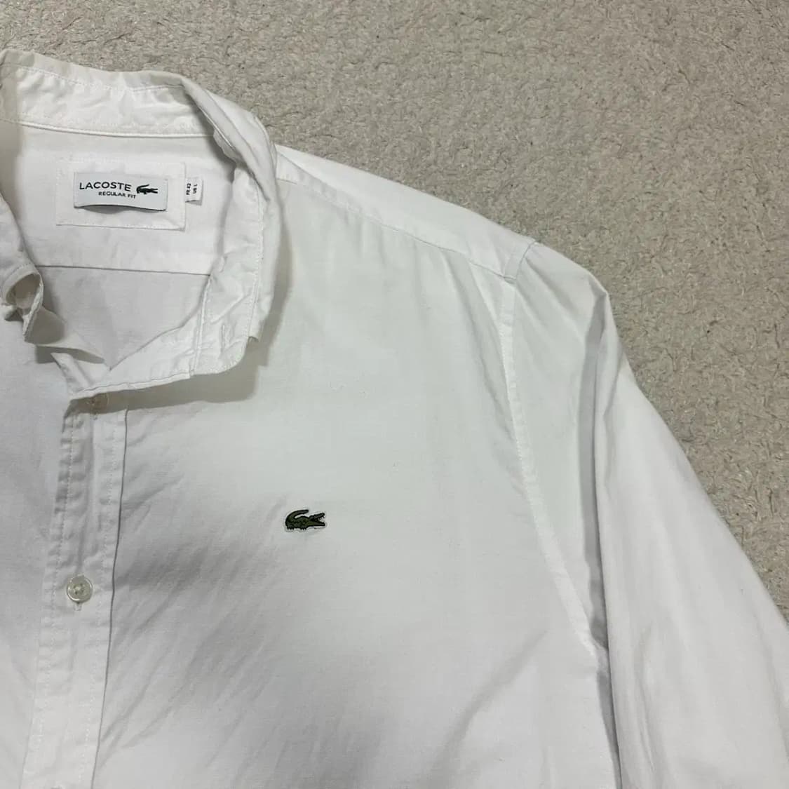 라코스테 셔츠 화이트 L 105 상품이미지2