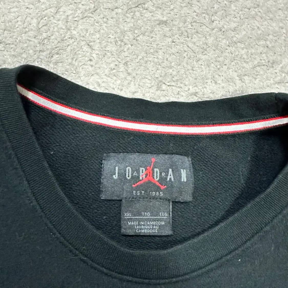 나이키 조던 맨투맨 블랙 xxl 110 상품이미지3