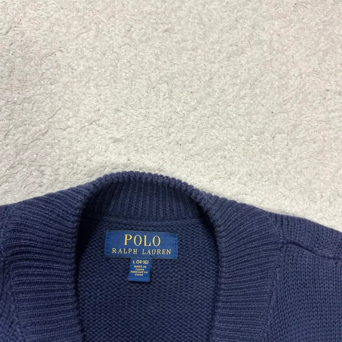 폴로 니트 집업 네이비 여성 추천 상품이미지2