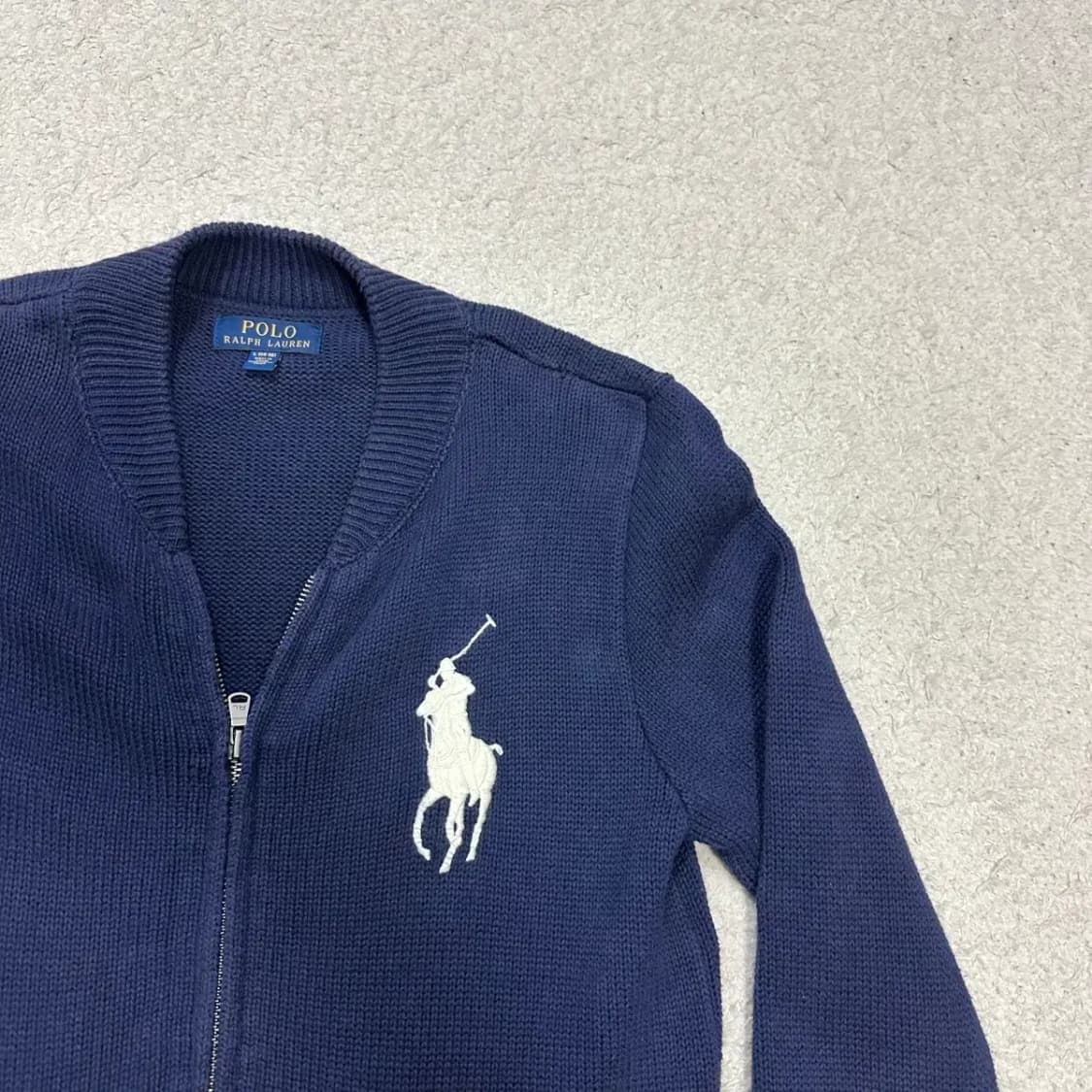 폴로 니트 집업 네이비 여성 추천 상품이미지3