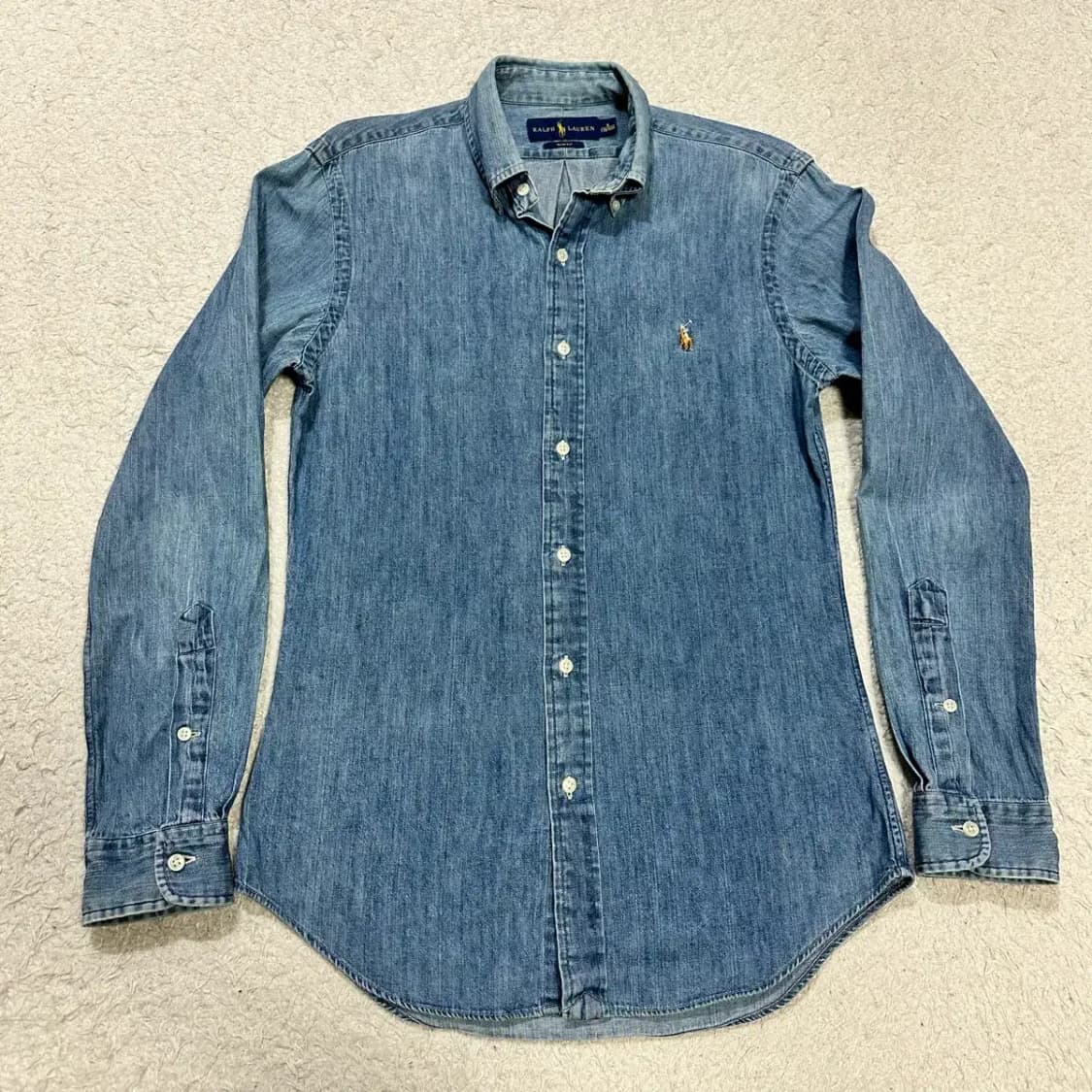 폴로 데님 셔츠 슬림핏 s 상품이미지1