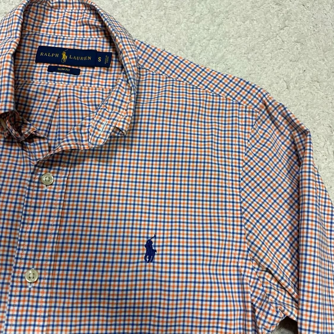 폴로 셔츠 체크 슬림핏 s 상품이미지2