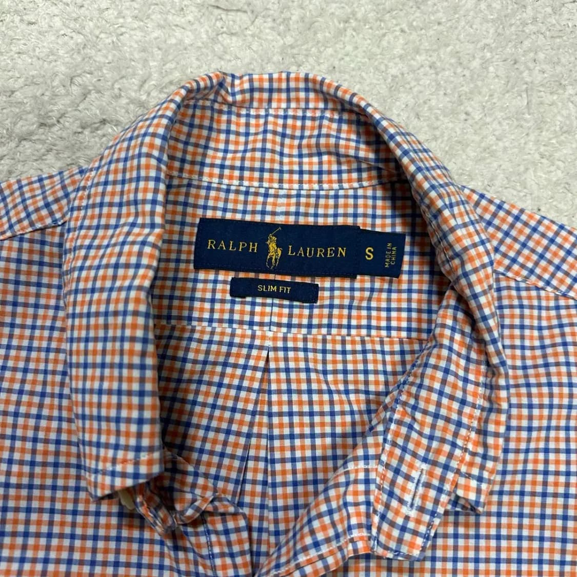 폴로 셔츠 체크 슬림핏 s 상품이미지3