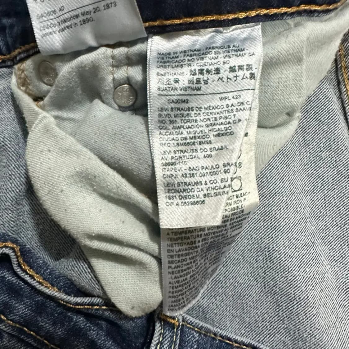 리바이스 505 청바지 데님 팬츠 34인치 상품이미지4