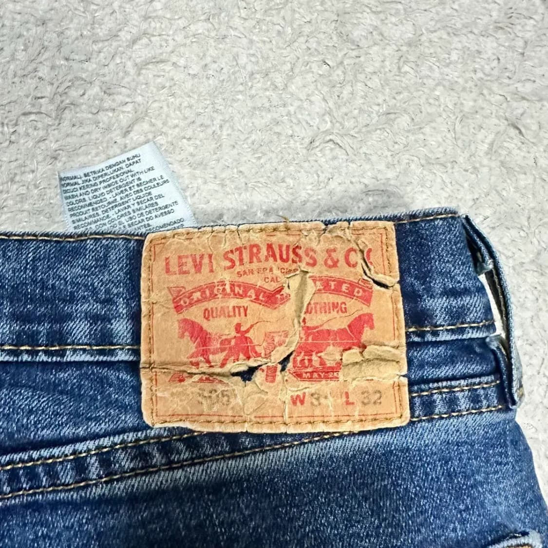 리바이스 505 청바지 데님 팬츠 34인치 상품이미지8