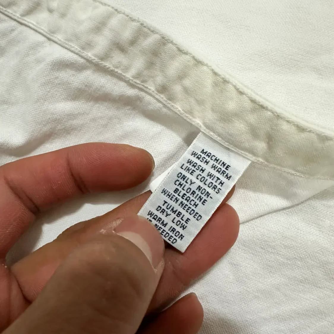 폴로 반팔 셔츠 오버핏 화이트 XL 상품이미지4