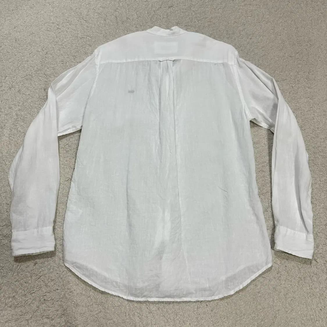 라코스테 린넨 셔츠 헨리넥 화이트 s 95 상품이미지5