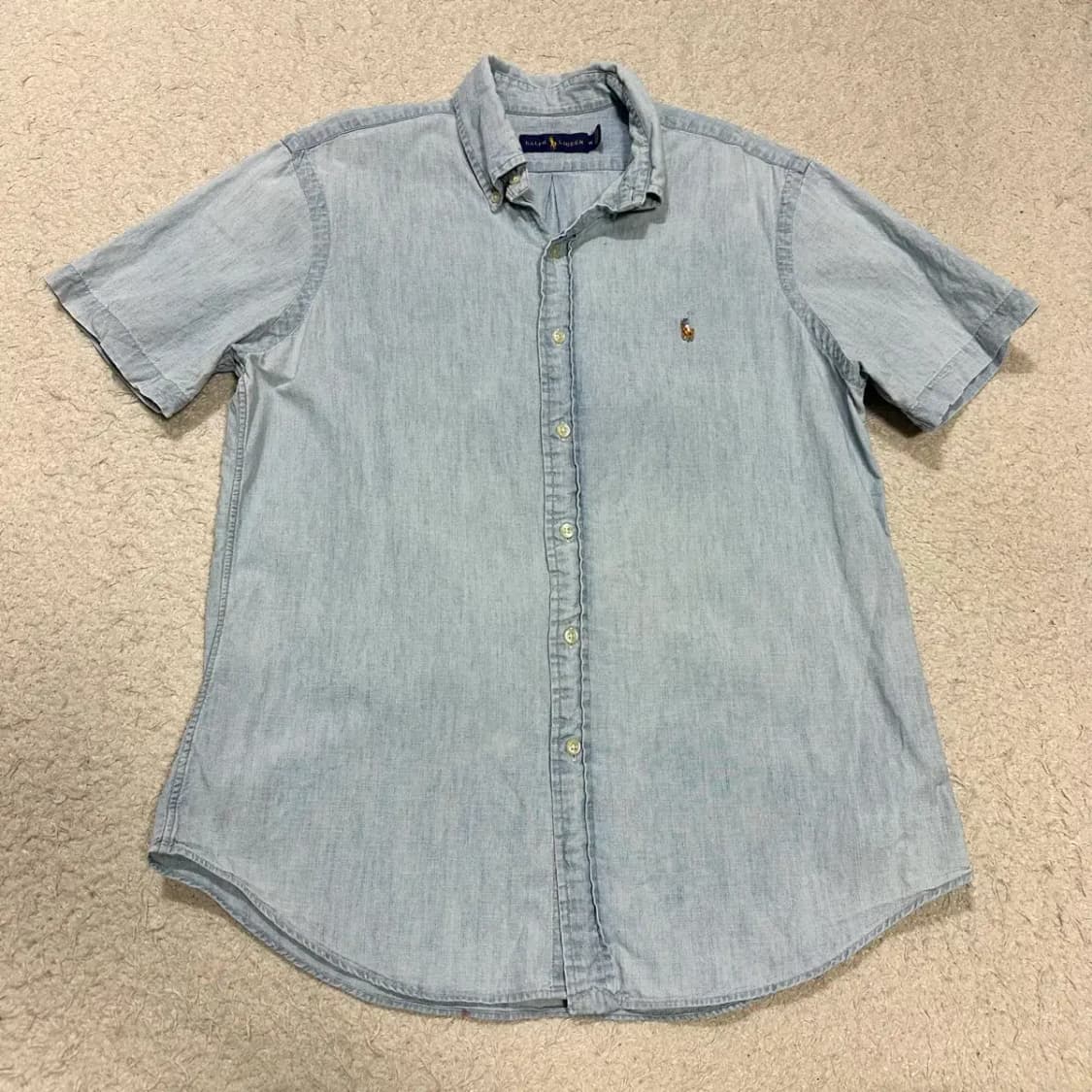 폴로 데님 반팔 셔츠 m 상품이미지1