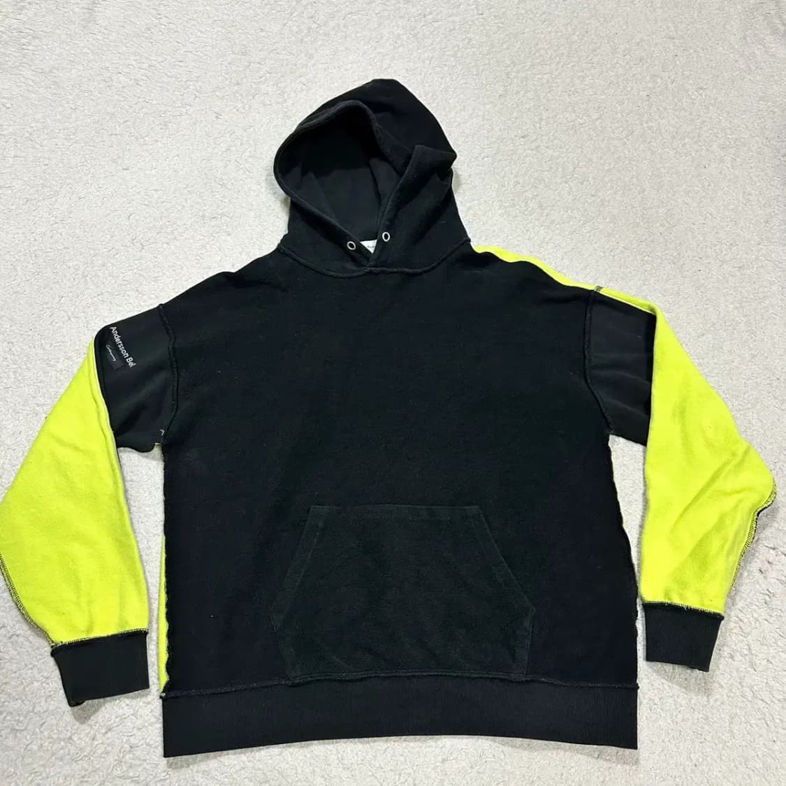 앤더슨벨 후드티 블랙 m 상품이미지1