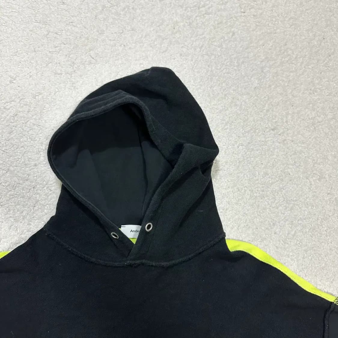 앤더슨벨 후드티 블랙 m 상품이미지3