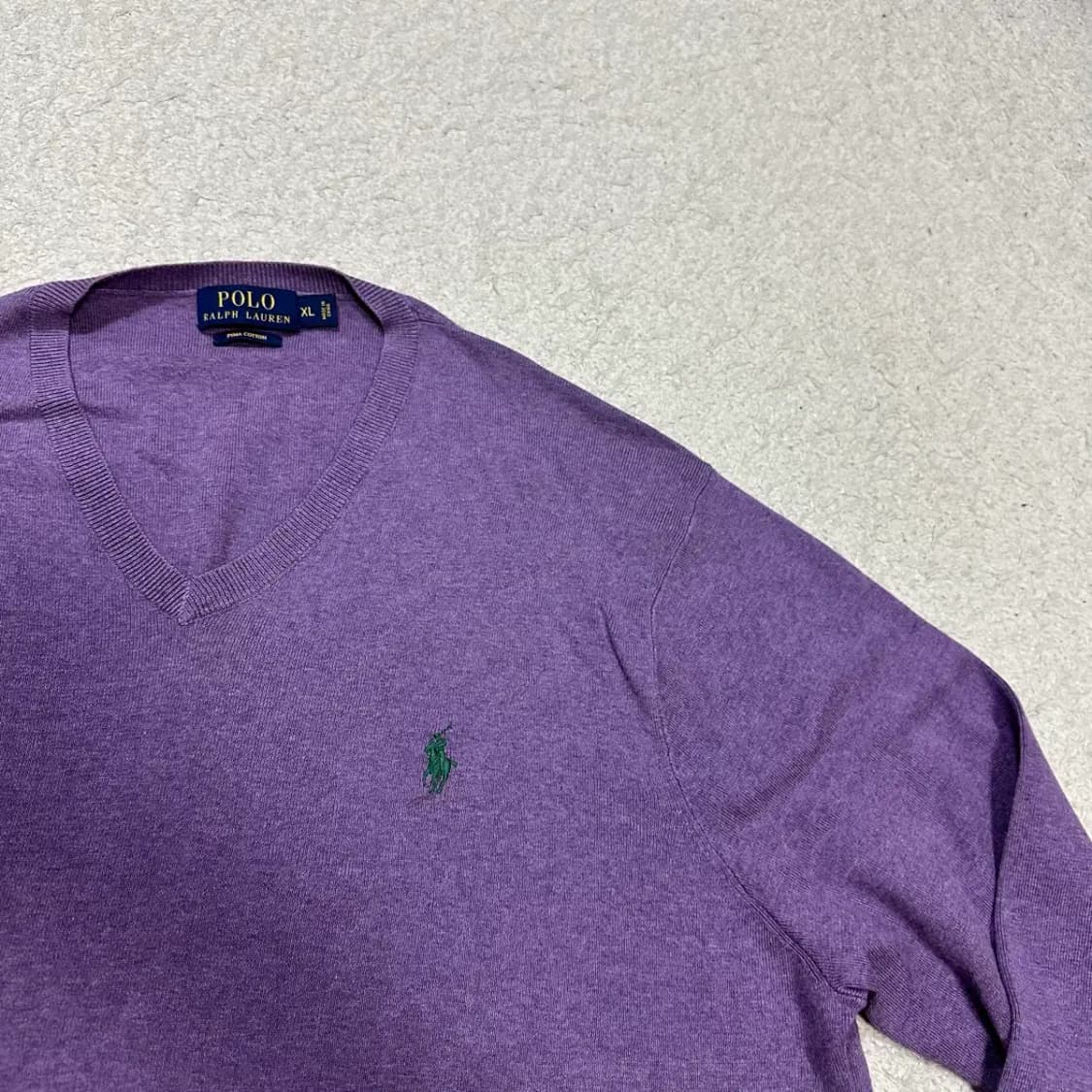 폴로 니트 브이넥 XL 상품이미지2