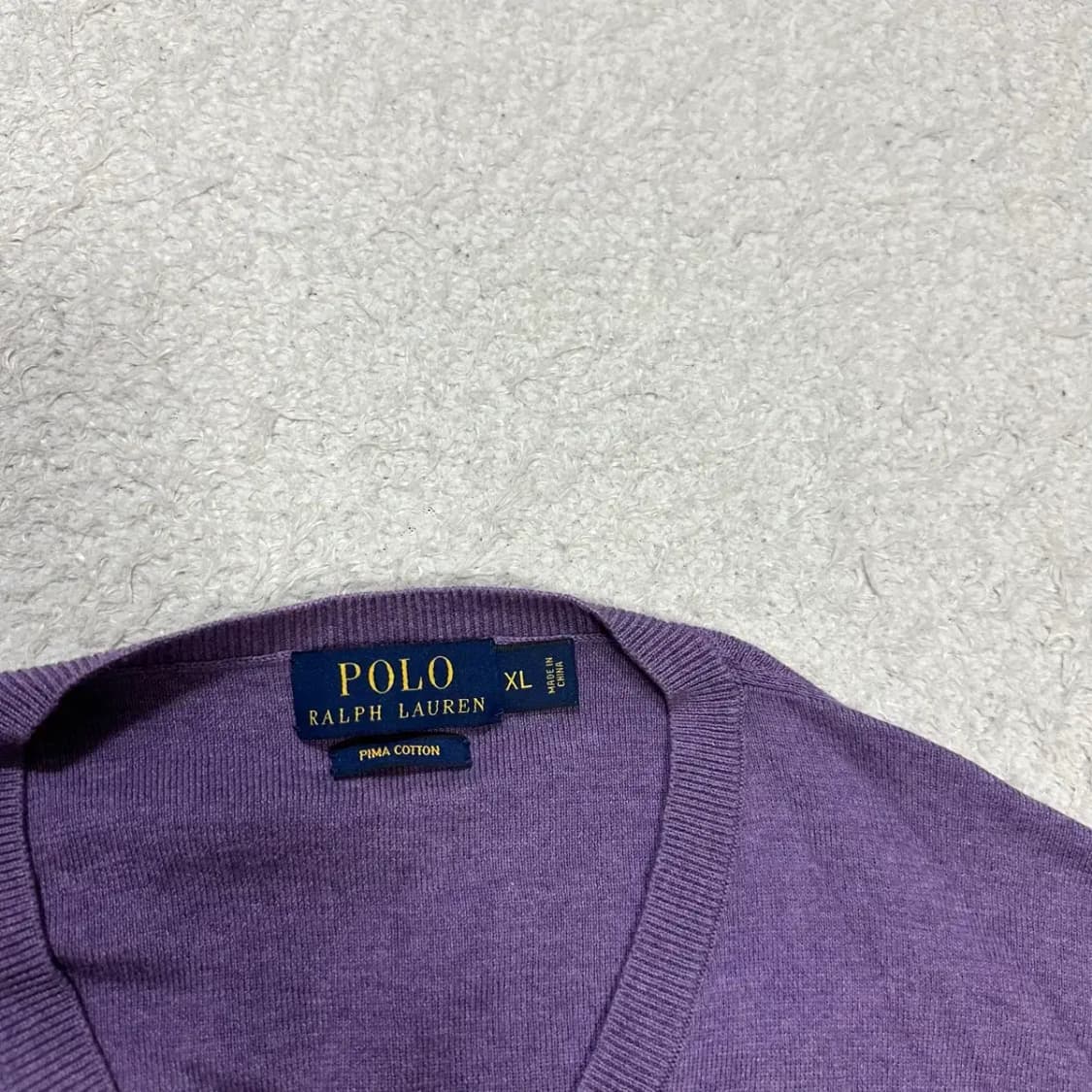 폴로 니트 브이넥 XL 상품이미지3