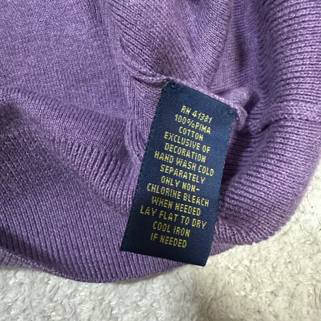 폴로 니트 브이넥 XL 상품이미지4