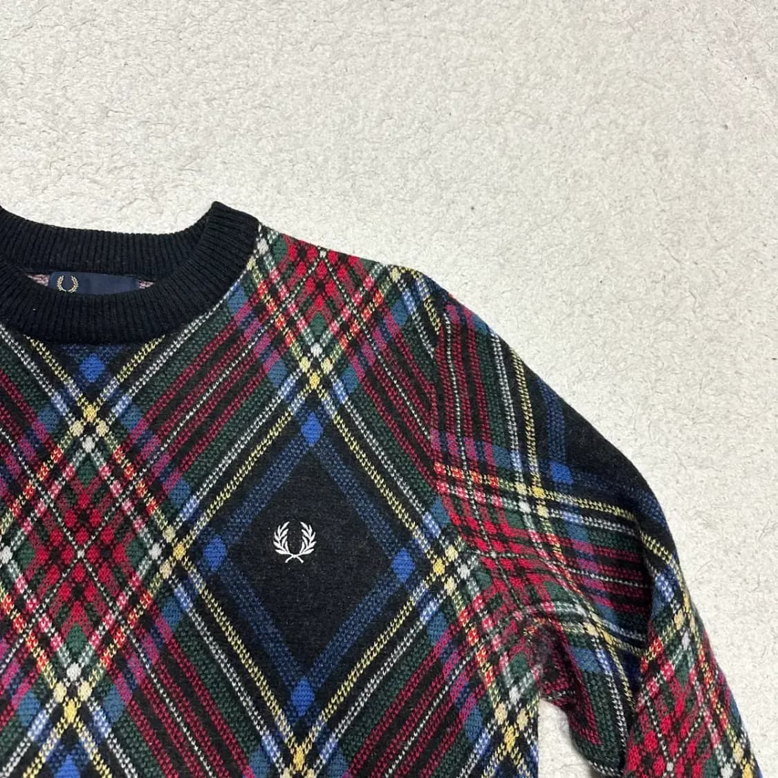프레드페리 니트 램스울 L 상품이미지2