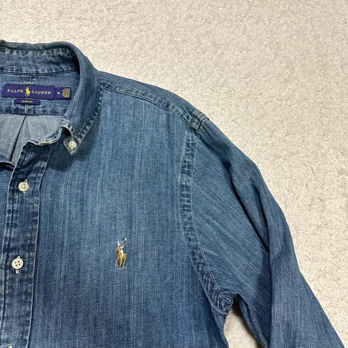 폴로 데님 셔츠 m 상품이미지2
